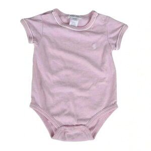 Ralph Lauren Pink Onesie Short Sleeve Size 3-6M